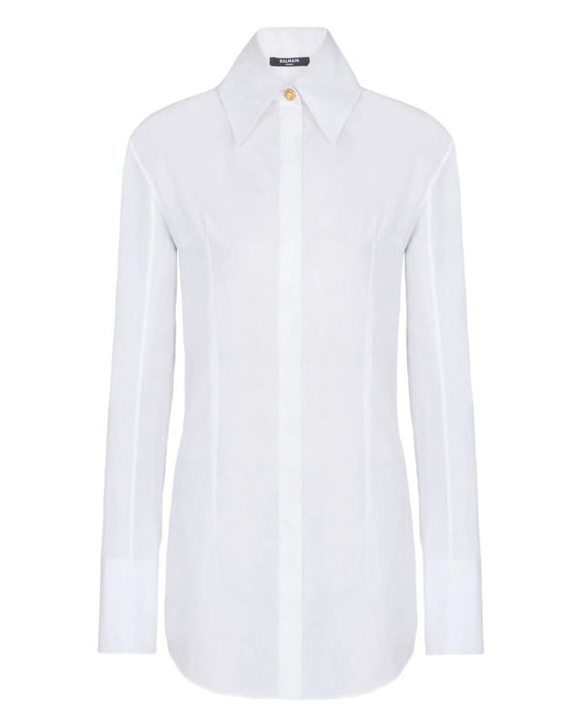 [Balmain] Shirts Long Sleeve SS26 GF1HS460CG220FB