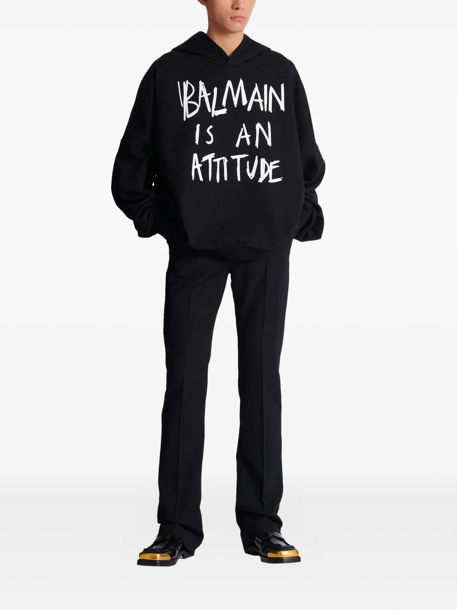 [Balmain] Hoodie SS26 GH1JT250GF40EAB