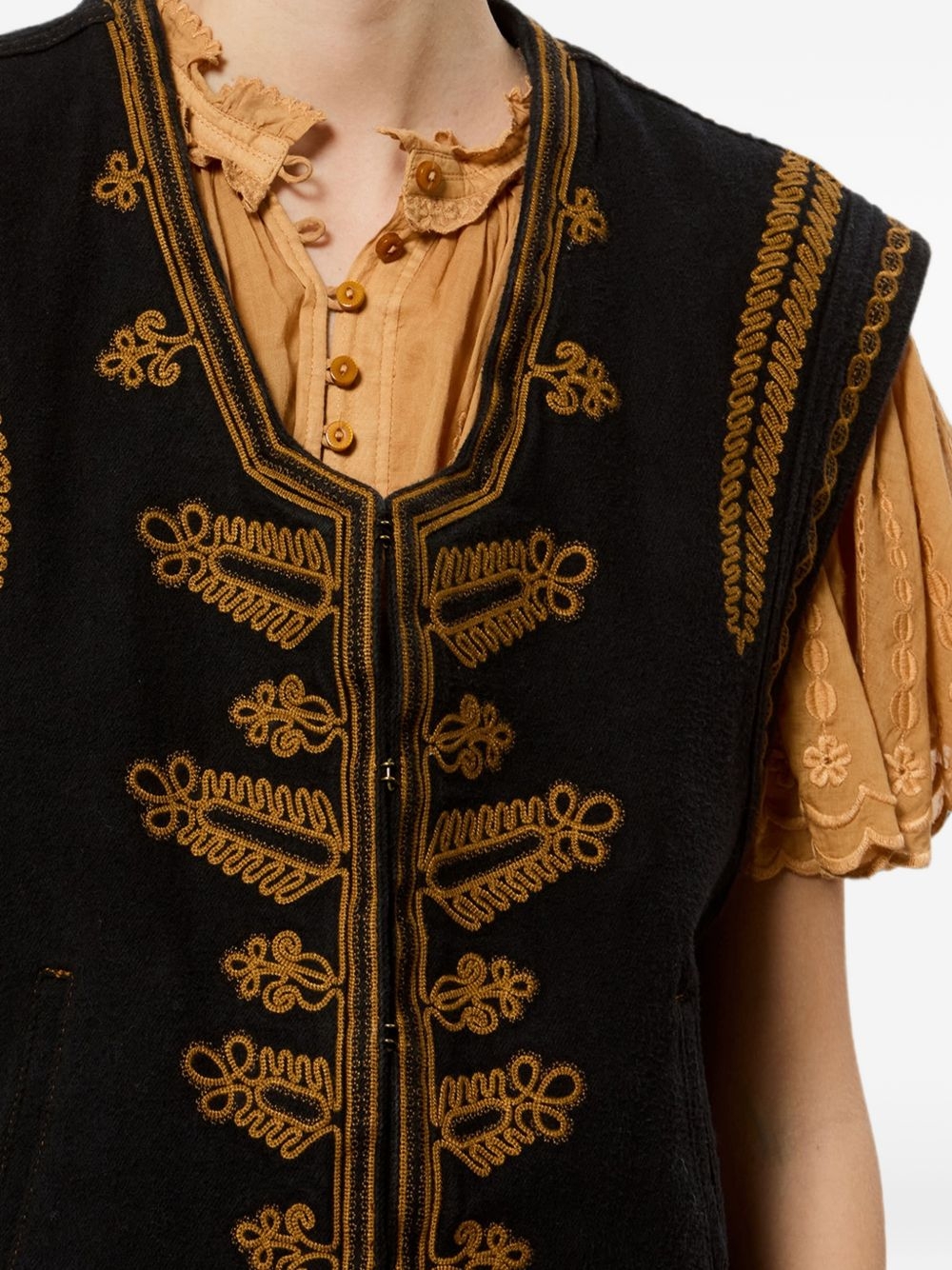 [Marant Etoile] Vest FW26 GI0090FAD3H07E01BK
