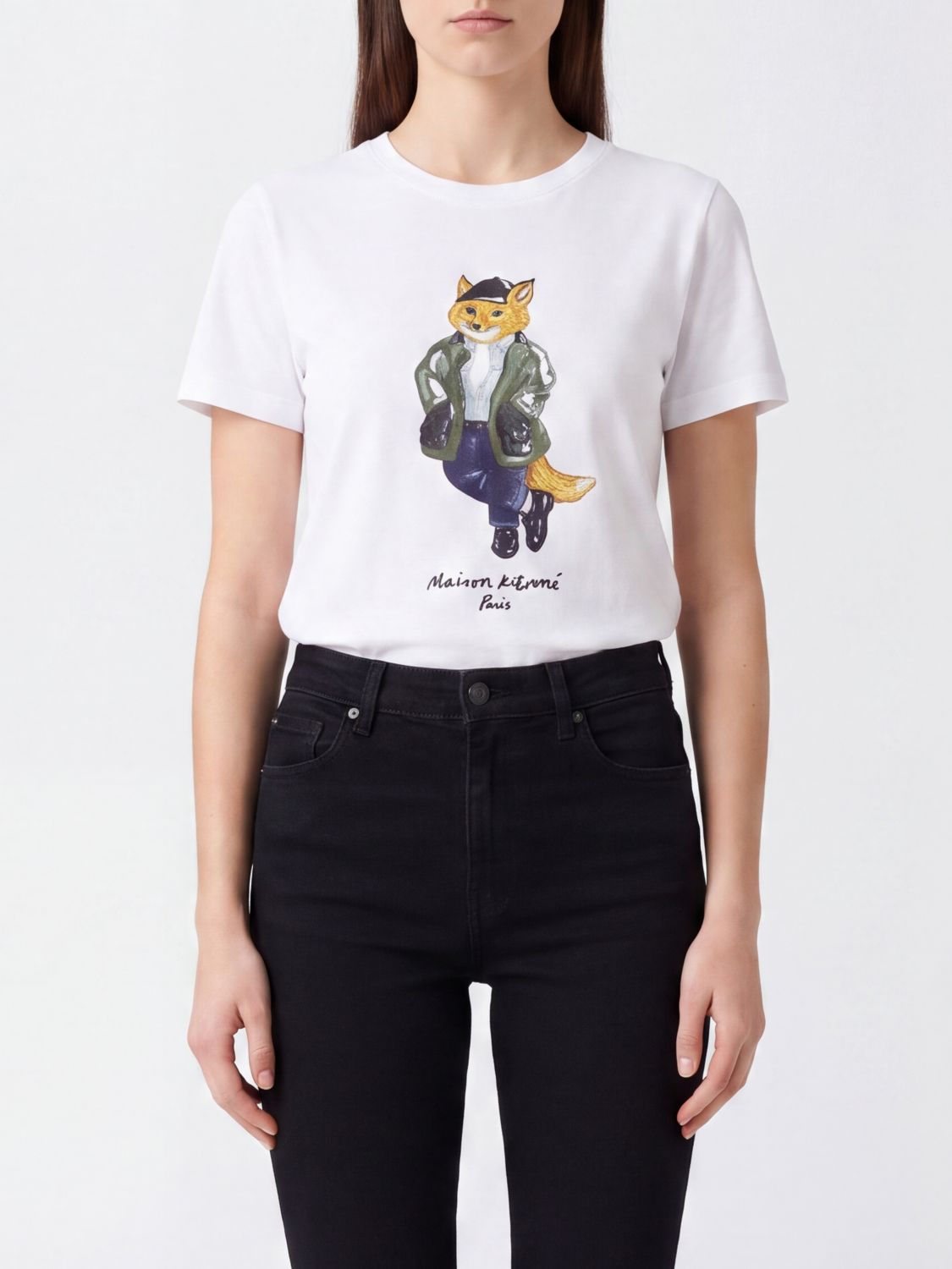 [MAISON KITSUNE] T-shirts FW26 MRWJT11KJ7026 P100