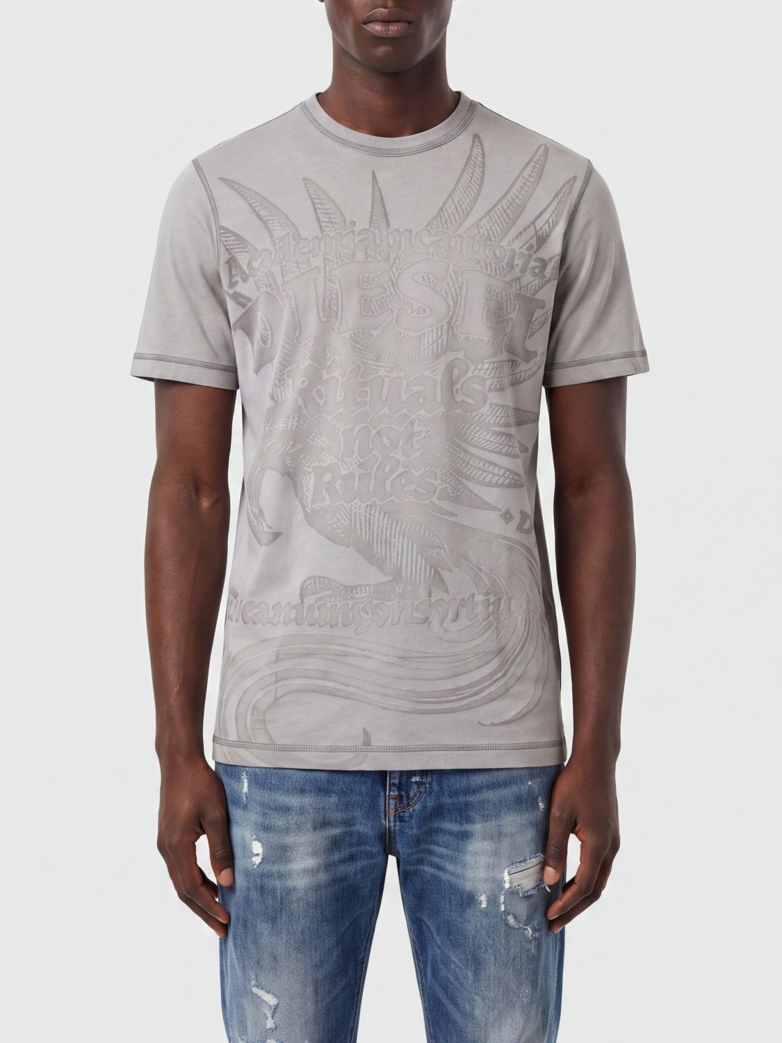 [Diesel] T-shirts Short Sleeve FW26 A226520DLBW 100A