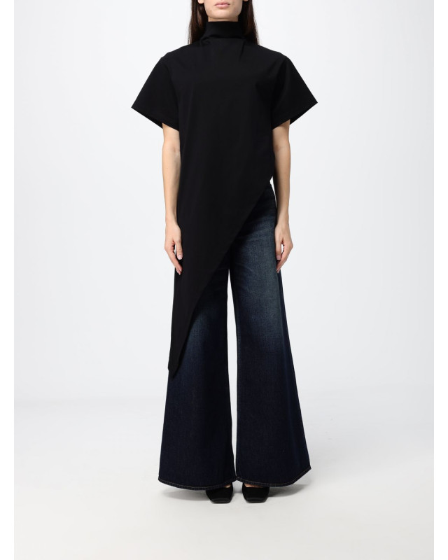 [Alaia] T-shirts Short Sleeve FW26 AA9I0033J103D 999