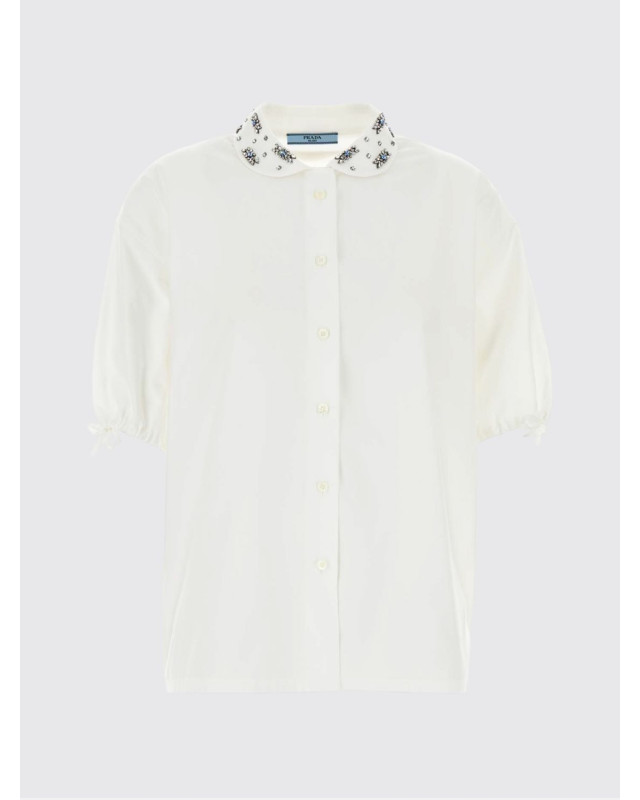 [Prada] Shirts Short Sleeve FW26 P450IRSOOO17DG F0009
