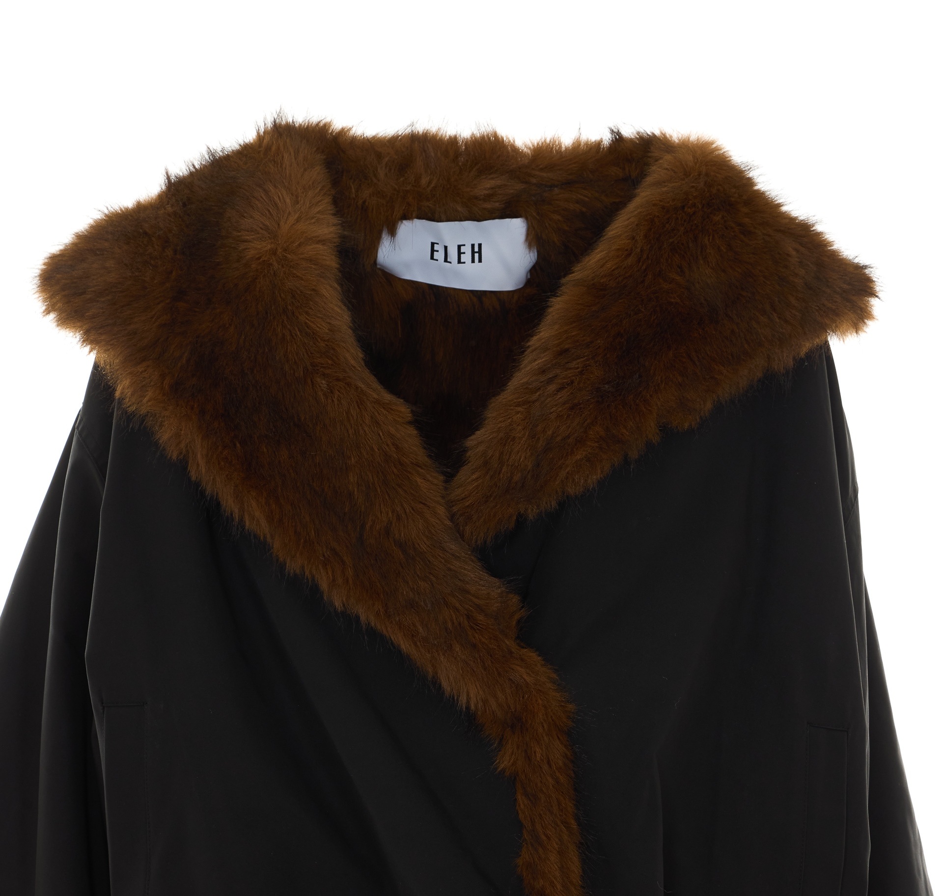 [Eleh] Fur Jacket FW26 0126NERO