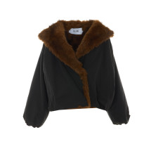 [Eleh] Fur Jacket FW26 0126NERO
