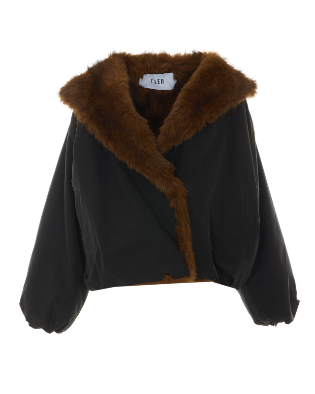 [Eleh] Fur Jacket FW26 0126NERO