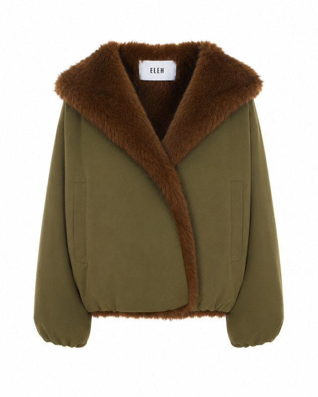[Eleh] Fur Jacket FW26 0126MILITARE