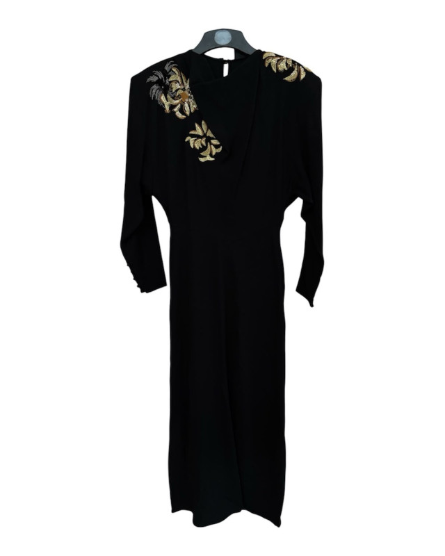[Isabel Marant] Long sleeve dress FW26 RO1096FA-D3J04I01BK