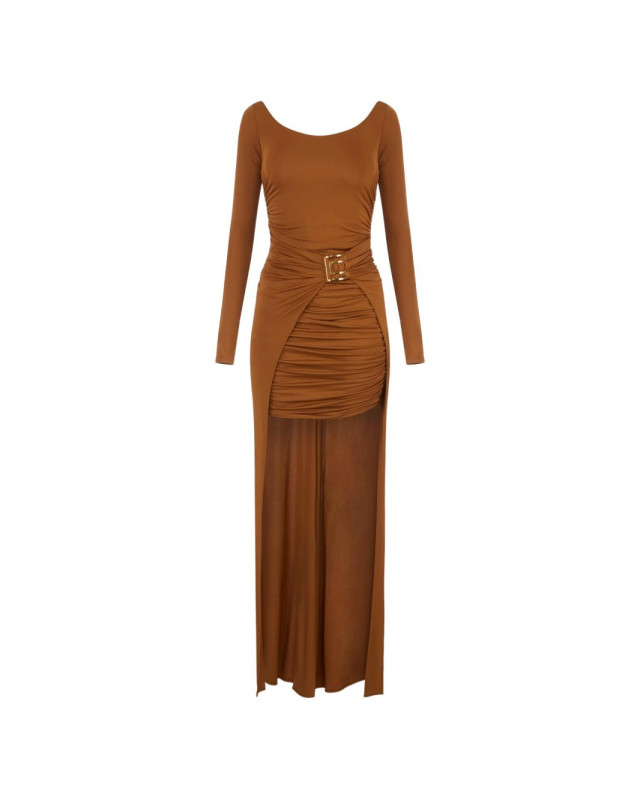[ELISABETTA FRANCHI] Long sleeve dress FW26 ABR3567E2 FK3