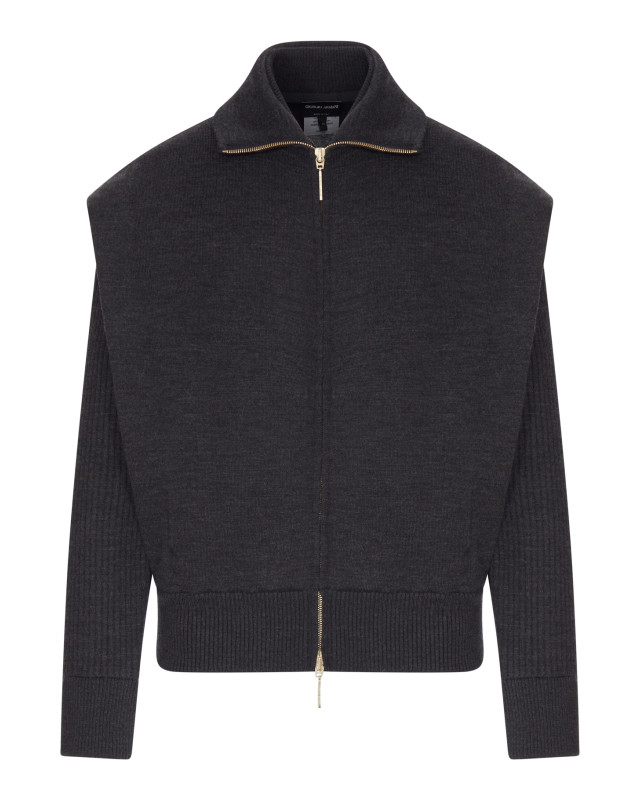 [Giorgio Armani] Knitwear FW26 GW004100AF29051M8007 DARK GREY MELANGE