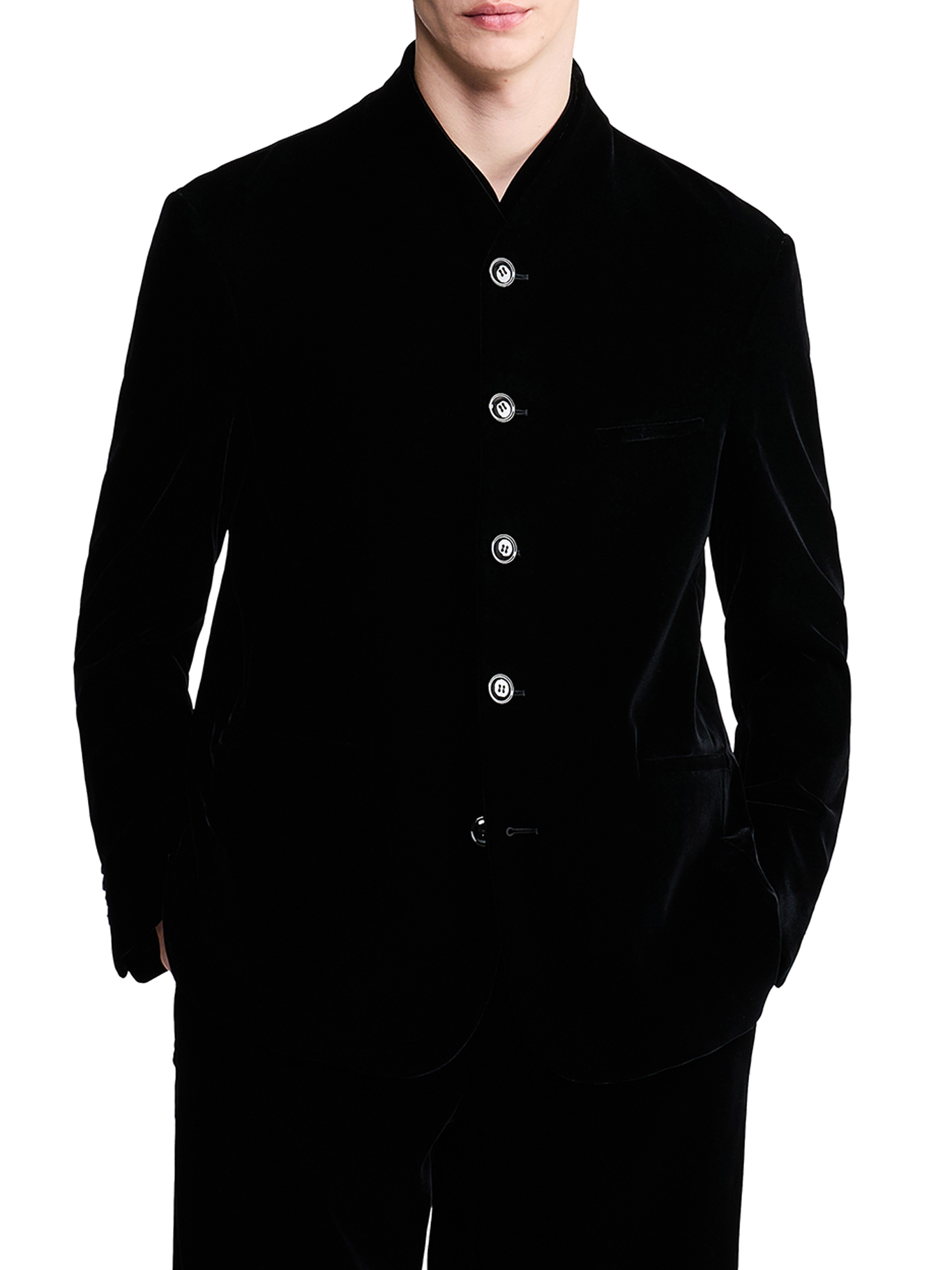 [Giorgio Armani] Shirts Long Sleeve FW26 GM004773TE10046UC001 BLACK