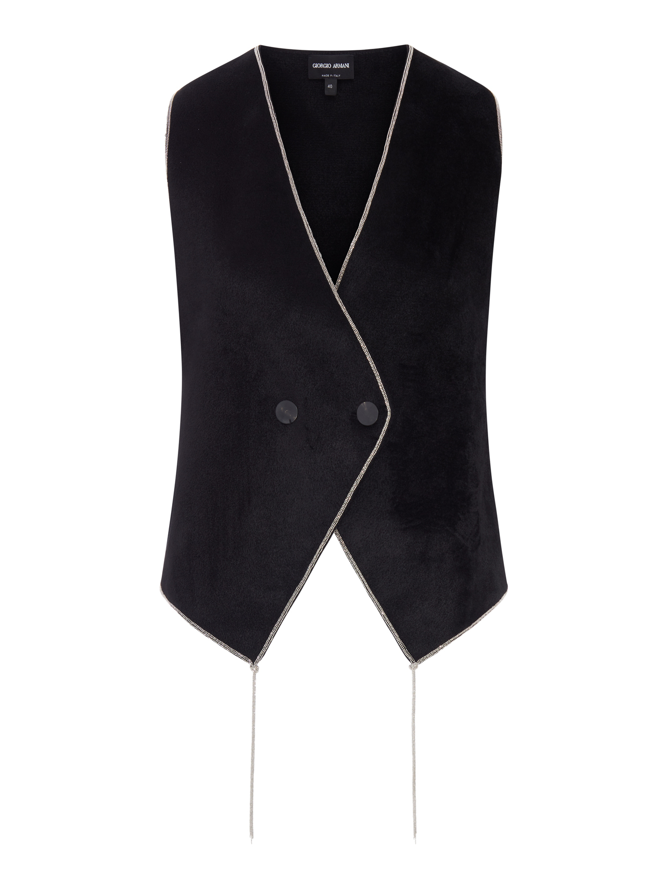 [Giorgio Armani] Vest FW26 GW004189AF29357UC001 BLACK
