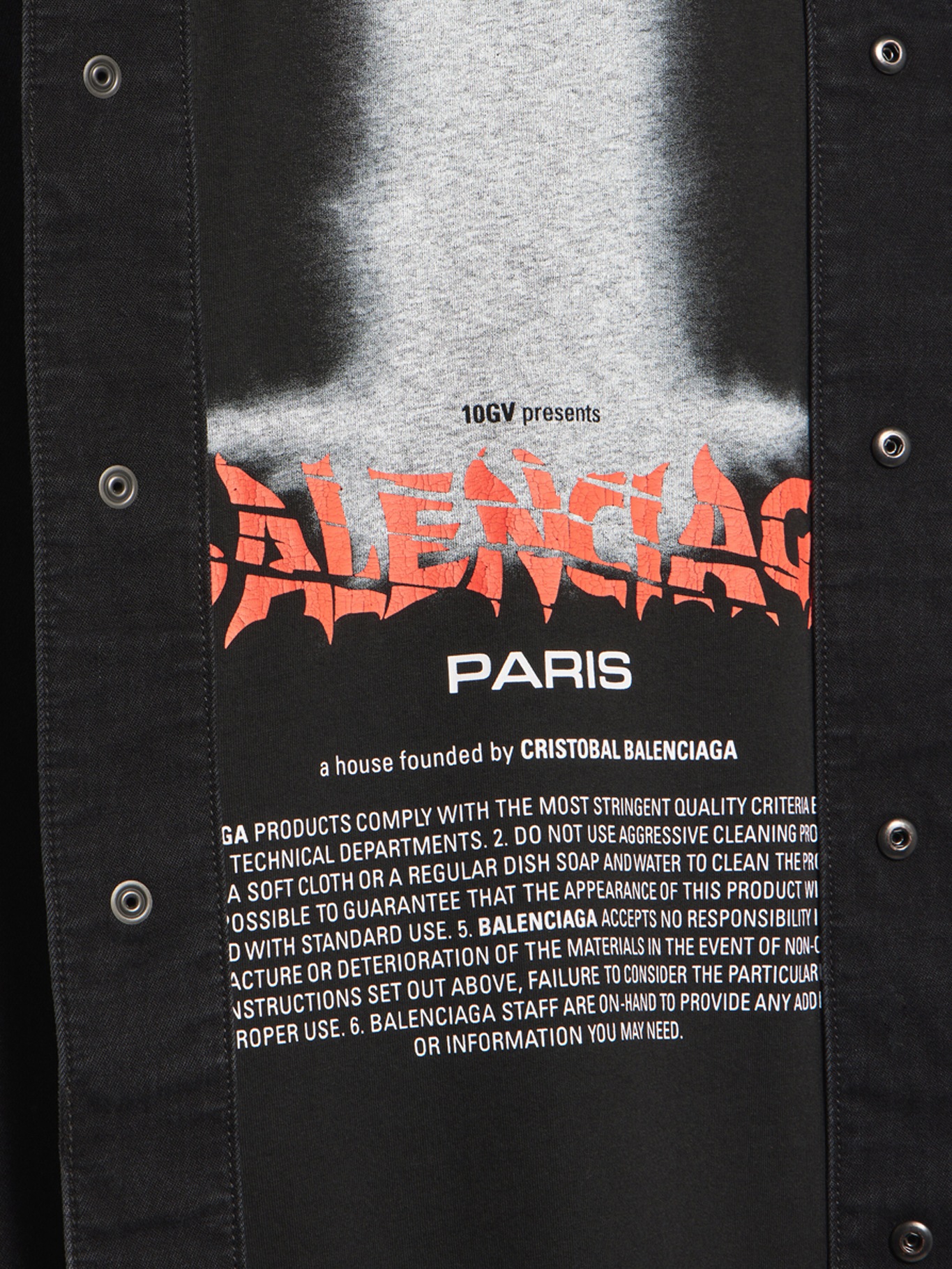 [Balenciaga] Shirts Short Sleeve FW26 A001R6TUW741000 BLACK