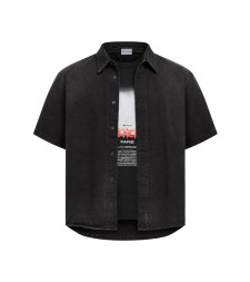 [Balenciaga] Shirts Short Sleeve FW26 A001R6TUW741000 BLACK