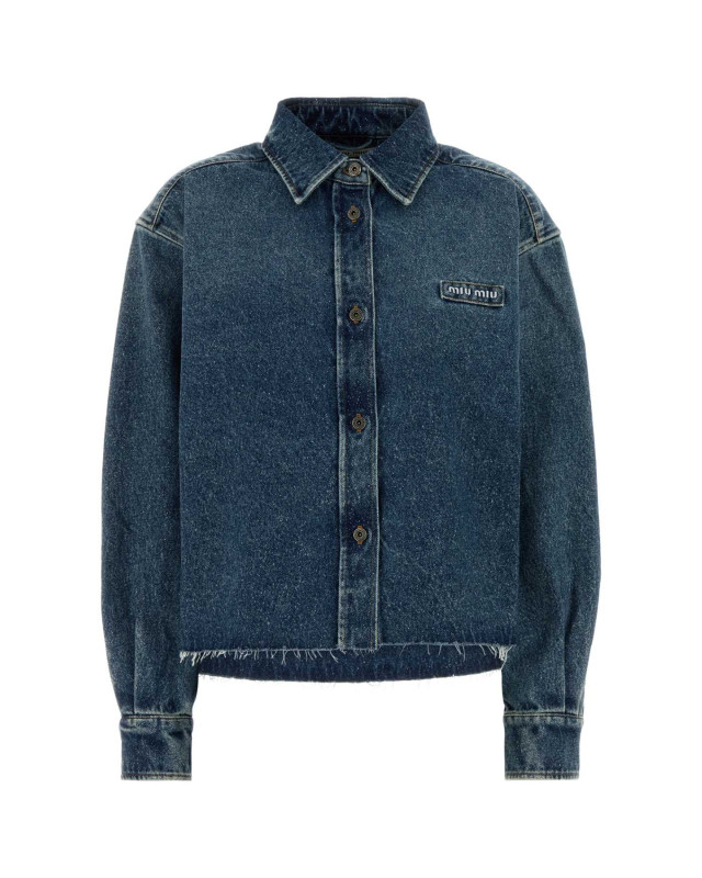 [Miu Miu] Shirts Long Sleeve FW26 GWC132SOOO192U F0008