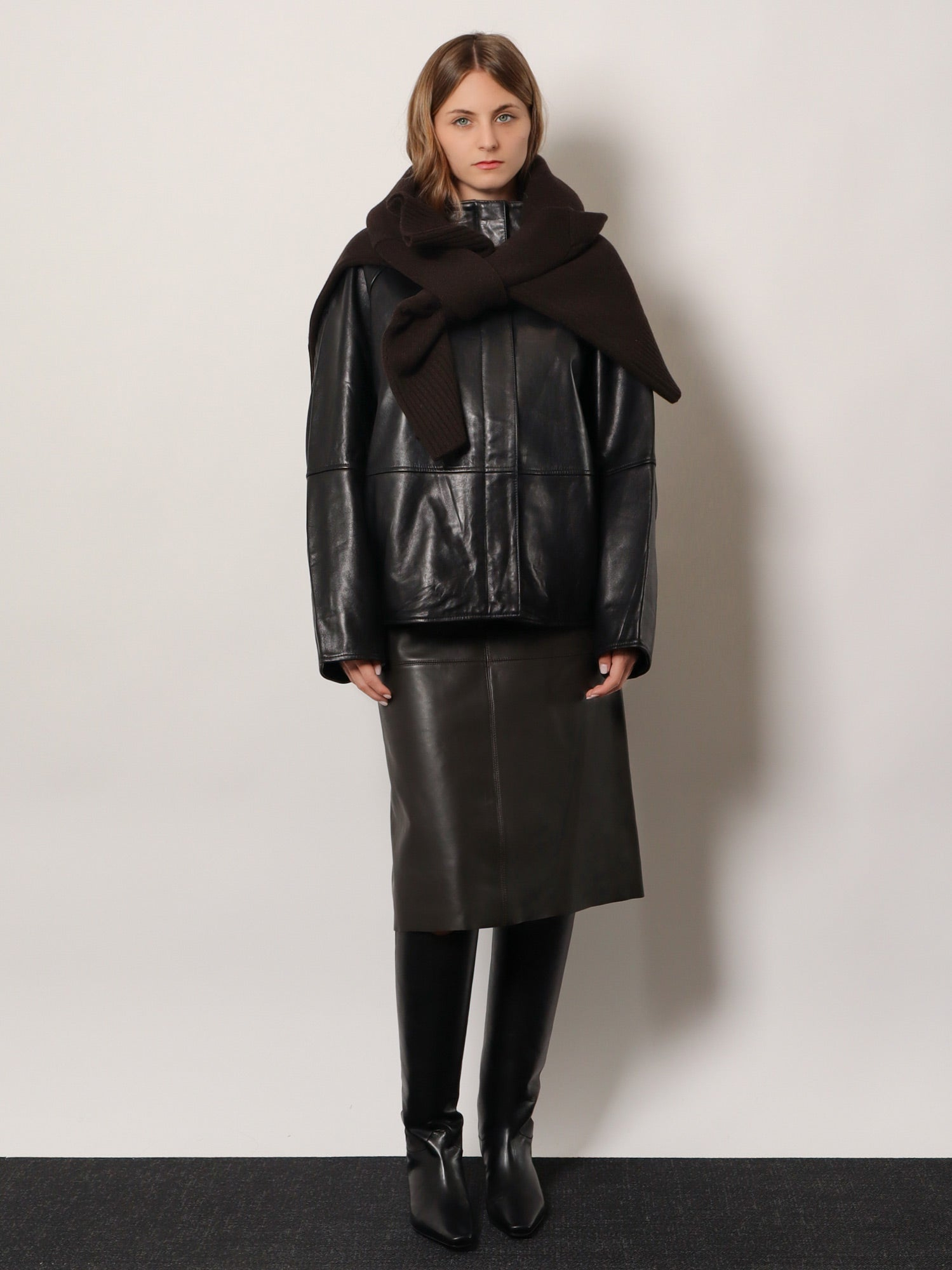 [Soeur] Leather Jacket FW26 BLS0117GAMMANOI01
