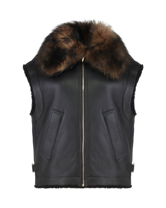 [Fendi] Leather Jacket FW25 FM5434AHBD_F0GME