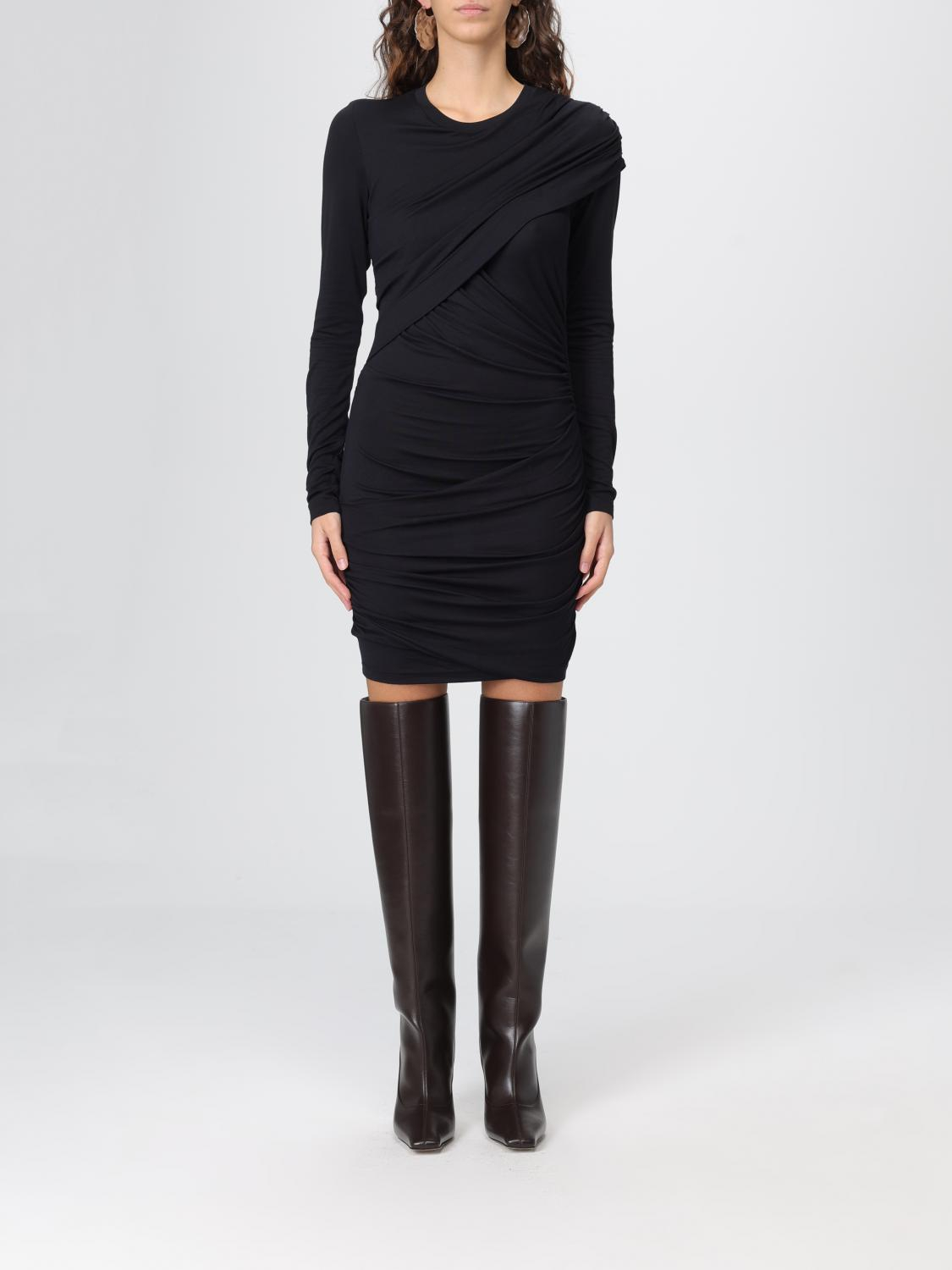 [Isabel Marant Etoile] Long sleeve dress FW25 RO0842FAC3K01E 01BK