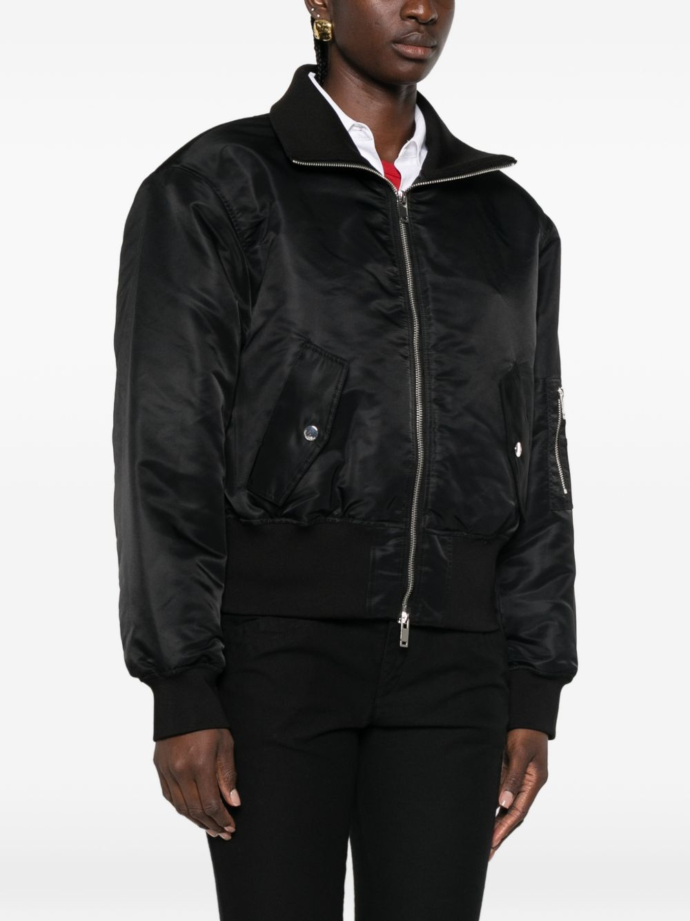 [THE FRANKIE SHOP] Leather Jacket FW26 JAFS22702100BLACK