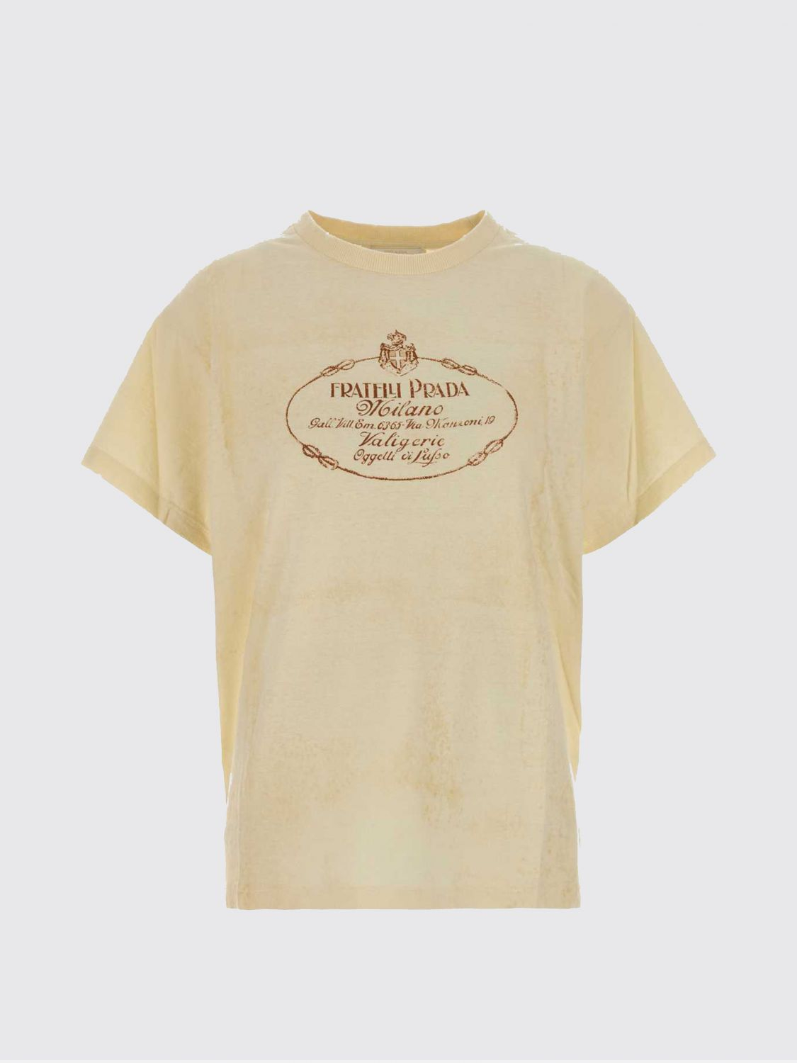 [Prada] T-shirts Short Sleeve FW26 39698SOOO6337 F0018