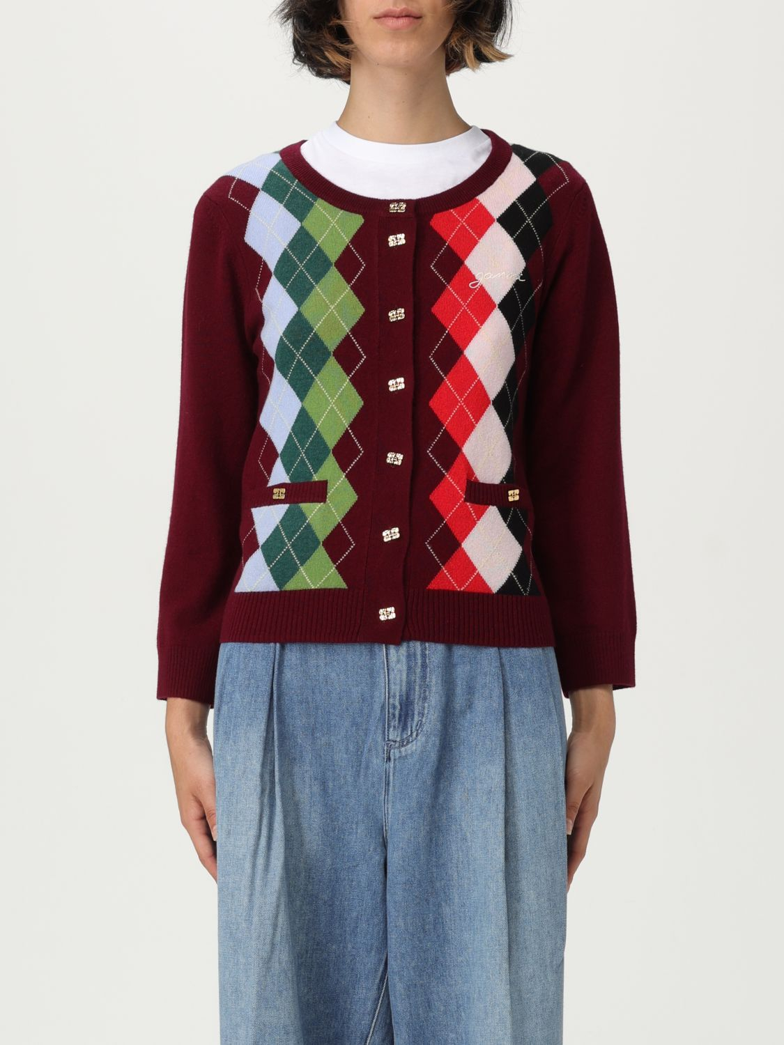 [GANNI] Cardigan FW25 K2532 730