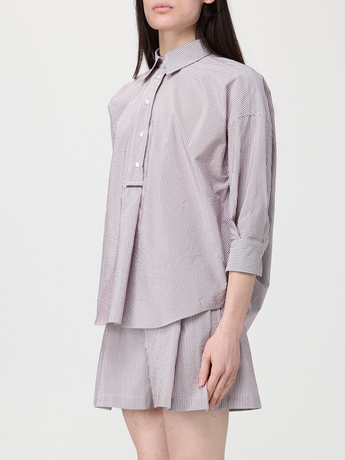 [Brunello Cucinelli] Shirts Short Sleeve SS26 MH741NG805 C2048