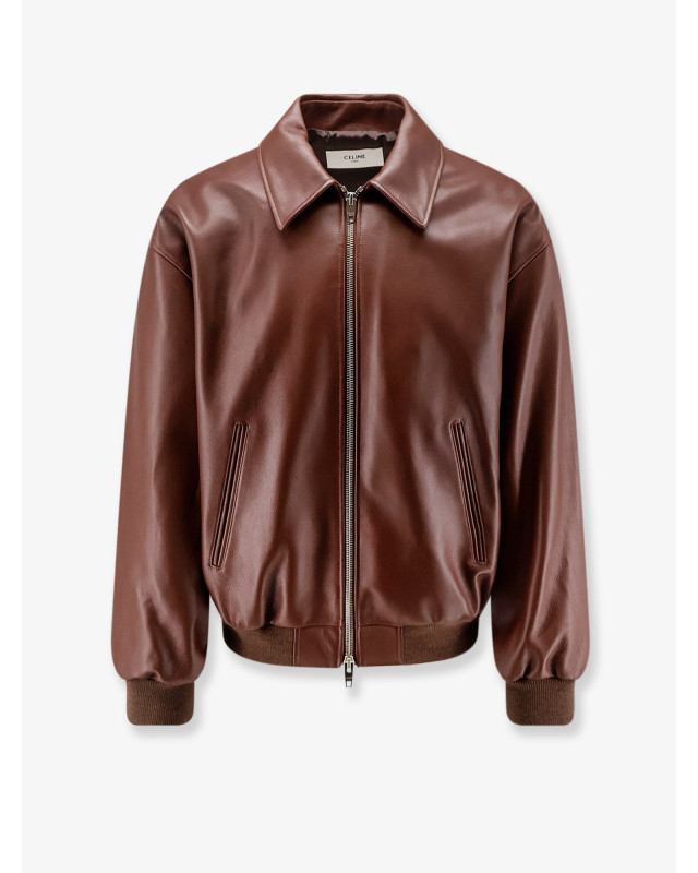 [Celine] Leather Jacket FW26 RV14D978W19BR