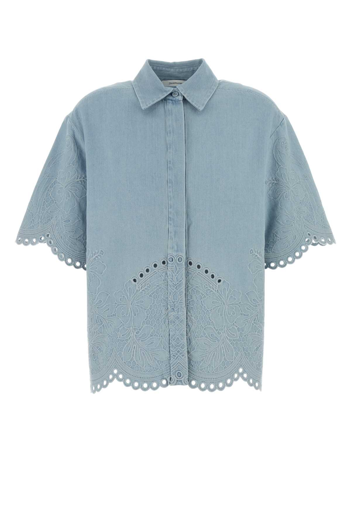 [Zimmermann] Shirts Short Sleeve SS26 7214TRS263 ICESTM