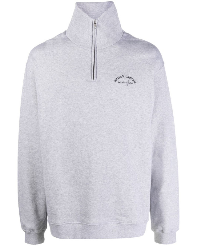 [MAISON LABICHE] Sweatshirt FW26 OUPLACIDEMINIMLIGHT HEATHER GREY