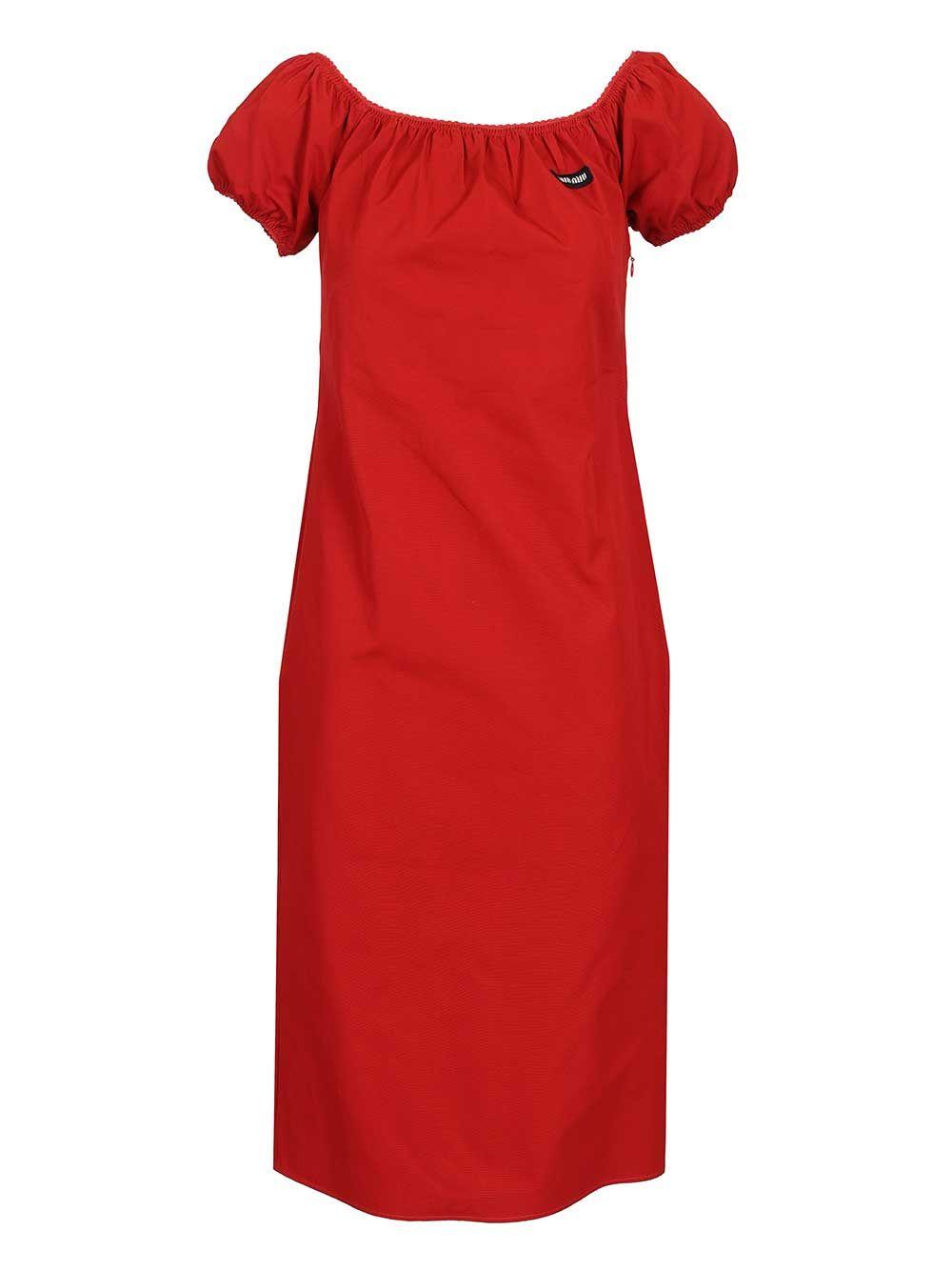 [Miu Miu] Short sleeve dress SS26 MF6183 S OOO 1BMSF0011