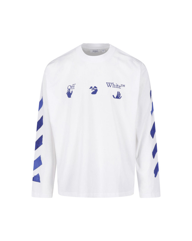 [Off-White] T-shirts Long Sleeve FW26 44MAB09CF26J007100WHITE