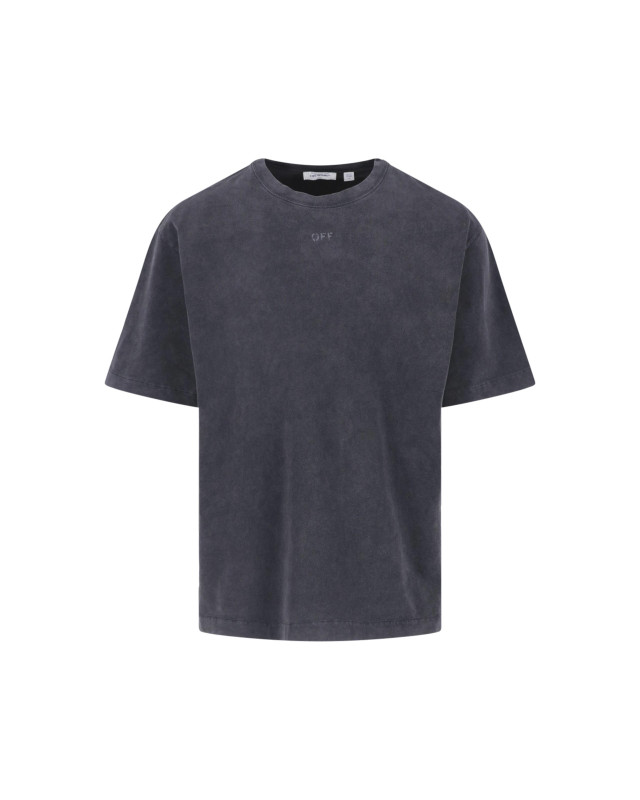 [Off-White] T-shirts Short Sleeve FW26 44MAA120F26J00T001VINTAGE BLACK