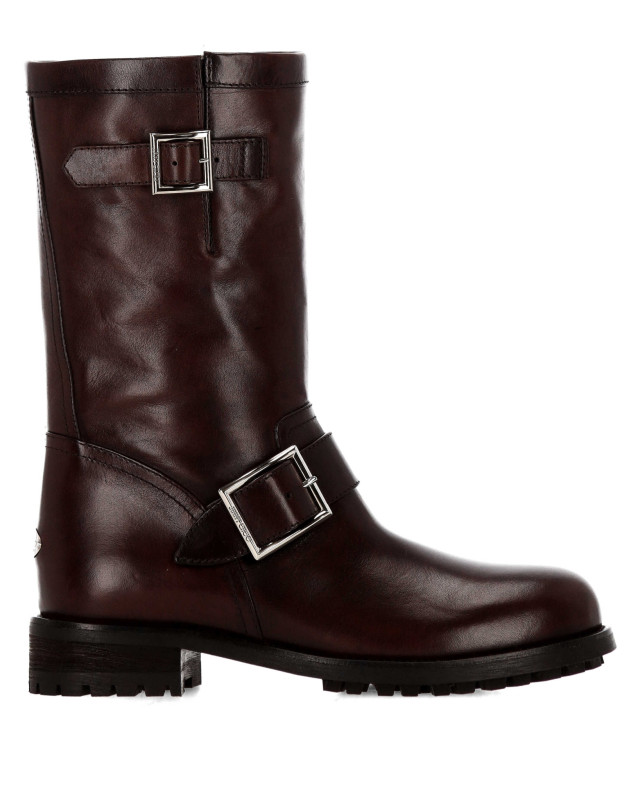 [Jimmy Choo] Ankle Boots FW26 BIKERMIDSVHCHOCOLATE