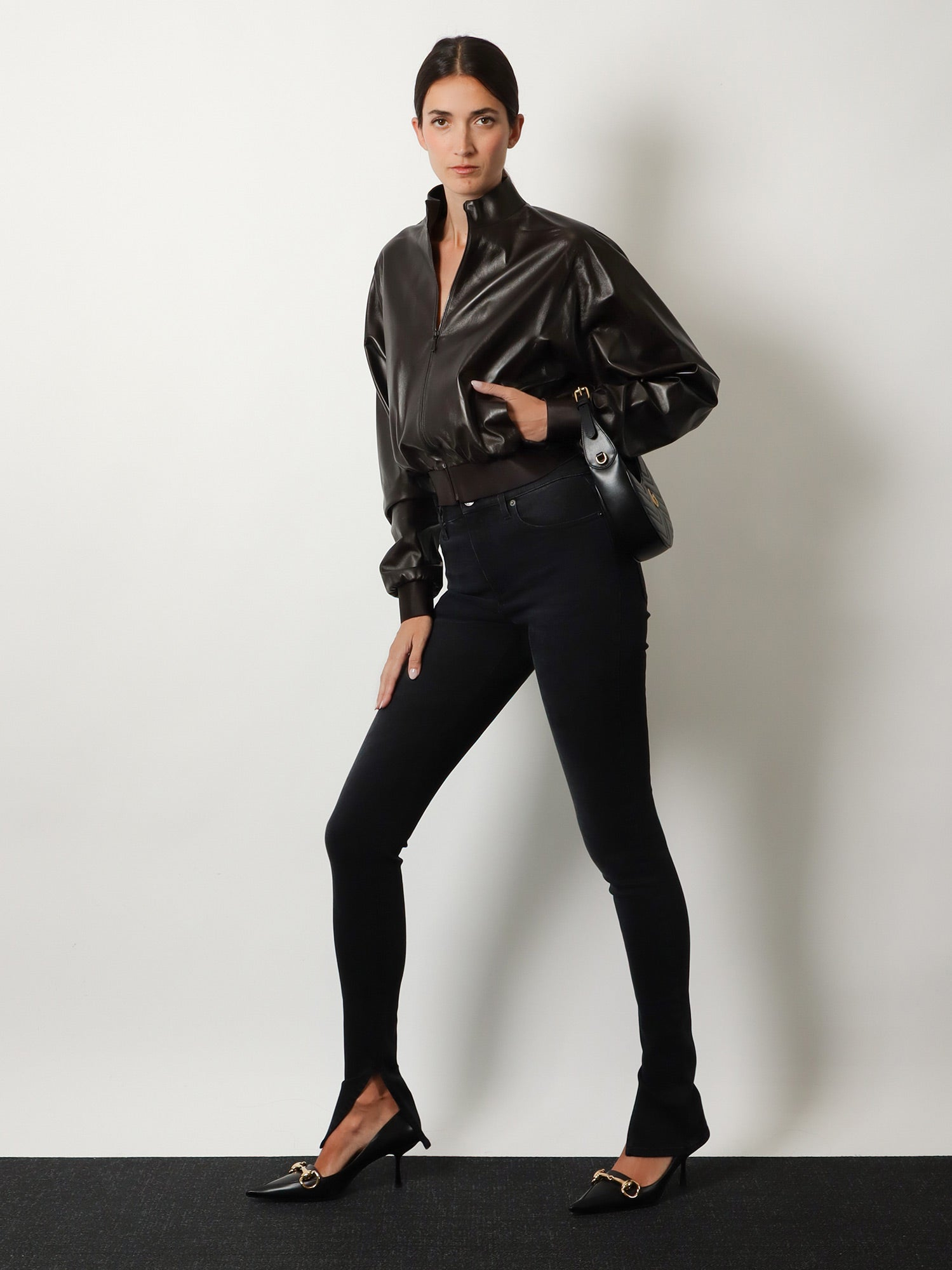[Gucci] Leather Jacket FW26 871997XNBCU2040