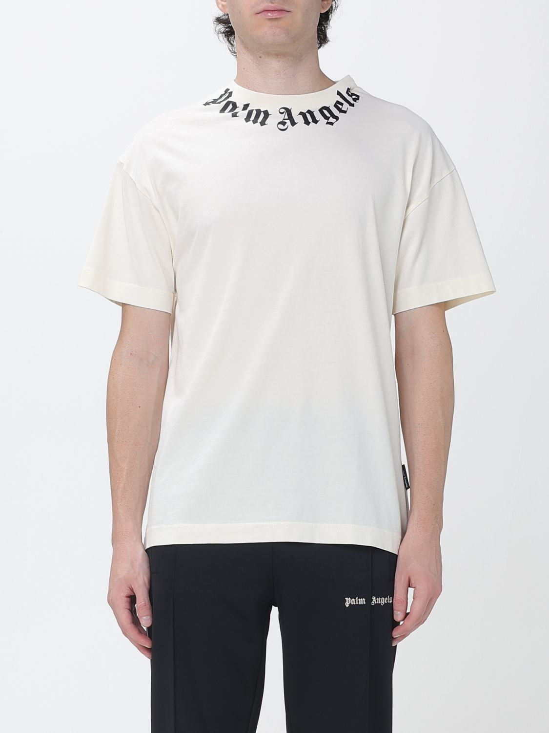 [Palm Angels] T-shirts Short Sleeve FW26 PAMAA01F26JR01 OFF WHITE