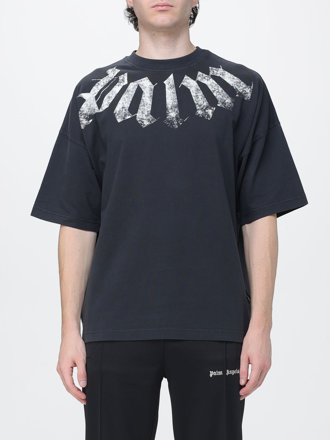 [Palm Angels] T-shirts Short Sleeve FW26 PAMBAA03F26JR01 BLACK