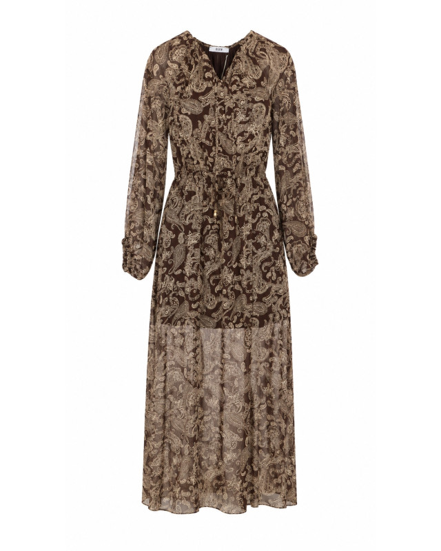 [Eleh] Long sleeve dress FW26 0290MARRONE
