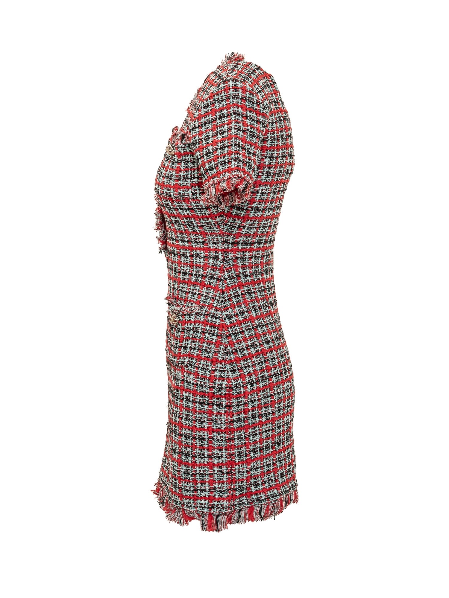 [Self-portrait] Short sleeve dress FW26 AW26146SBR RED