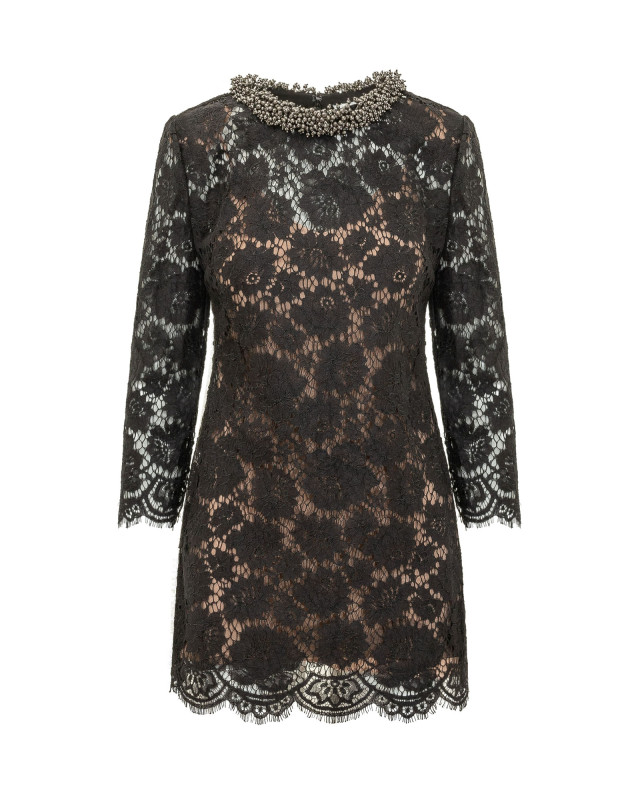 [Self-portrait] Long sleeve dress FW26 AW26045SB BLACK