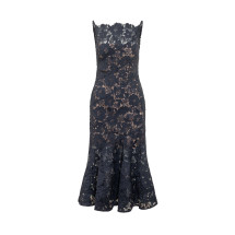 [Self-portrait] Sleeveless dress FW26 AW26043MN NAVY
