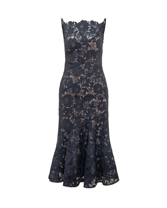 [Self-portrait] Sleeveless dress FW26 AW26043MN NAVY