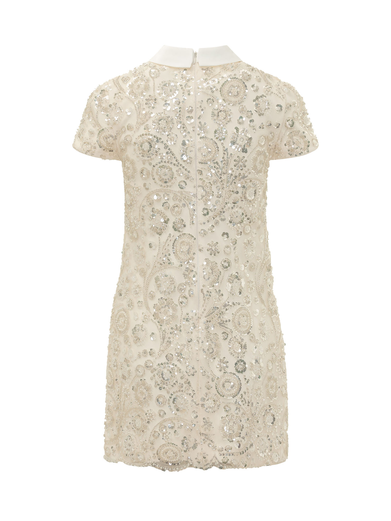 [Self-portrait] Short sleeve dress FW26 AW26019SC CREAM