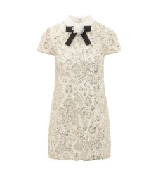 [Self-portrait] Short sleeve dress FW26 AW26019SC CREAM