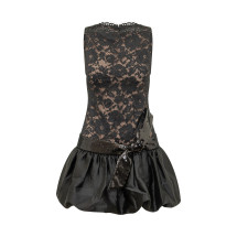 [Self-portrait] Sleeveless dress FW26 AW26013SB BLACK