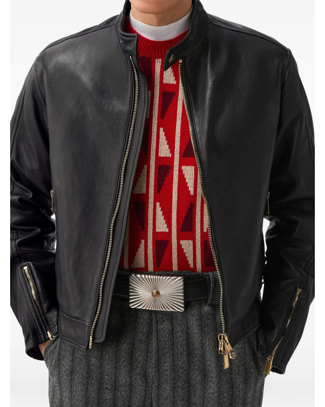 [Versace] Leather Jacket FW26 1A18980 1027050 1B000