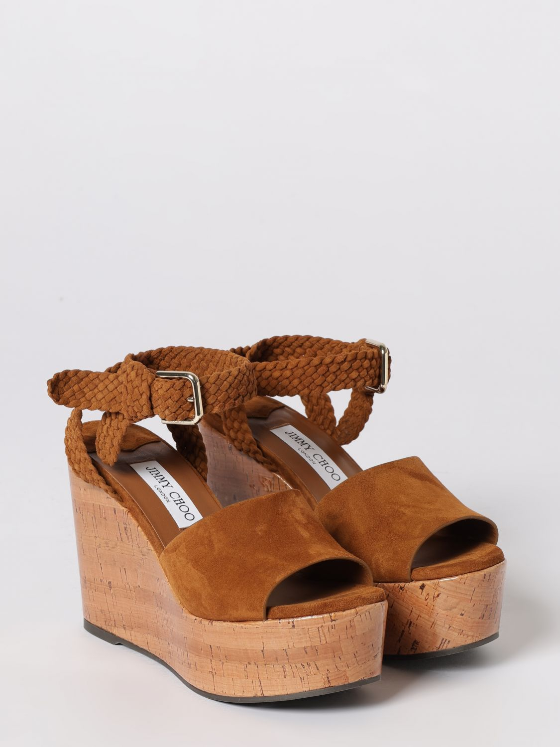 [Jimmy Choo] Wedges SS26 JORI100ZKF TAN/TOASTY