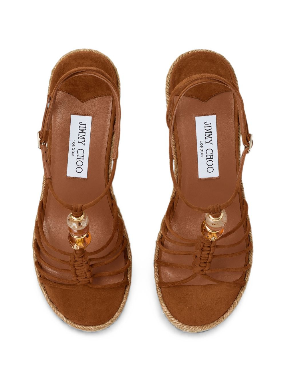 [Jimmy Choo] Sandals FW26 LEMIWEDGE100IPVTANMIX