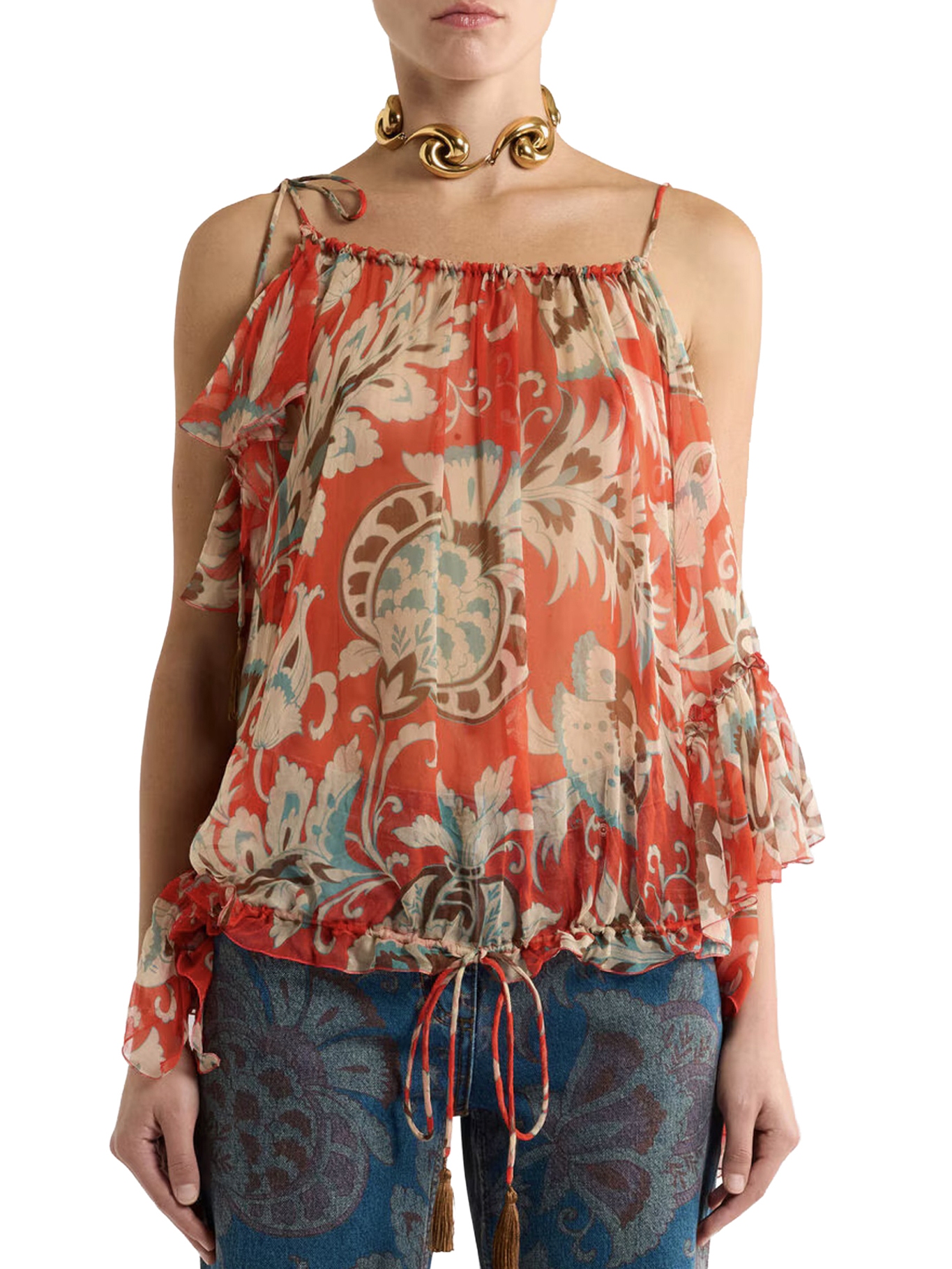 [Etro] Midi skirt SS26 WRJA018099SA1Q8X0864 MULTI