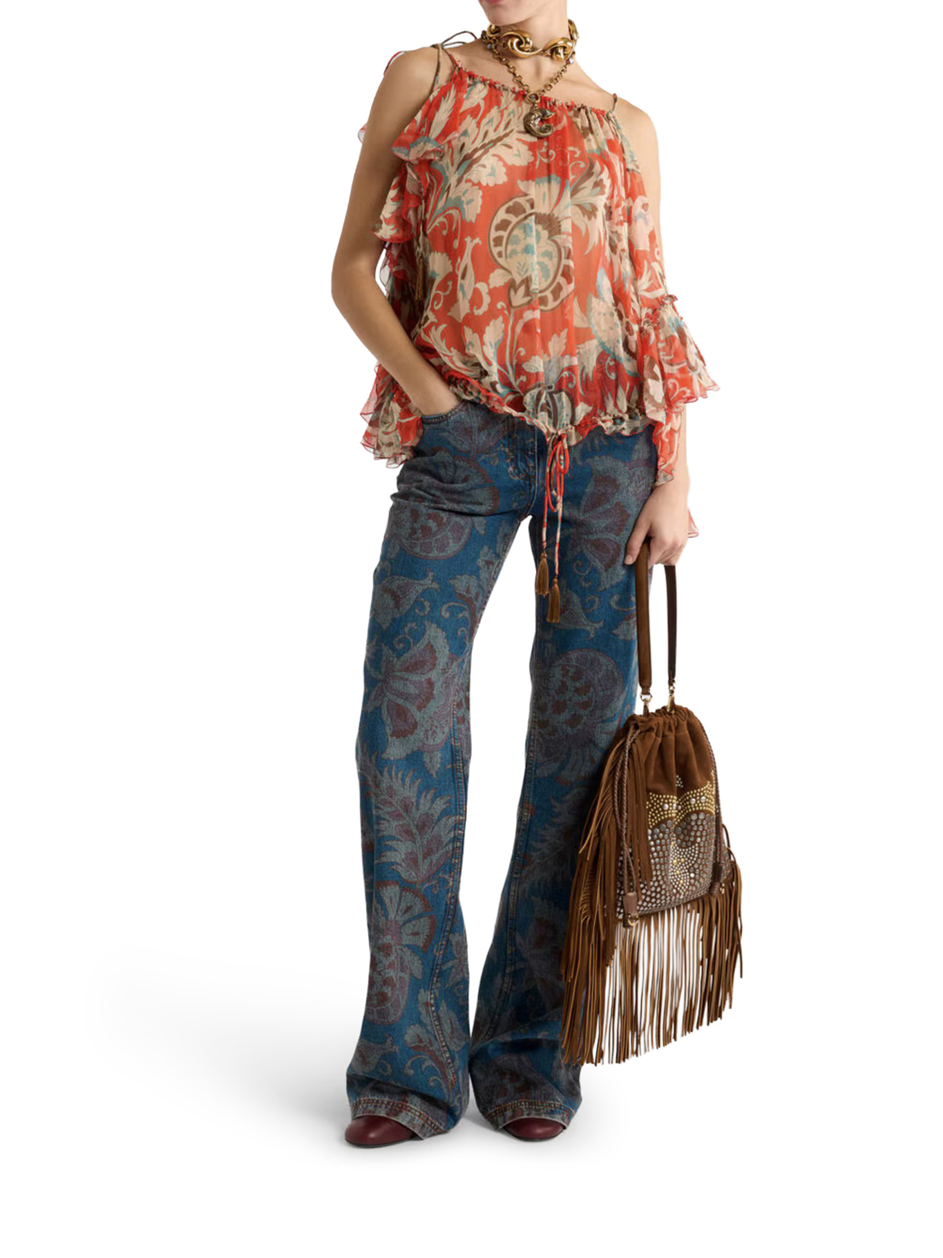 [Etro] Midi skirt SS26 WRJA018099SA1Q8X0864 MULTI