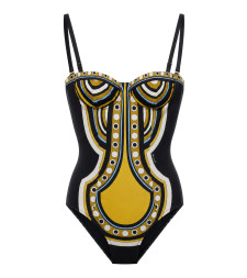 [La Double J] Monokini FW26 SWI0097LYC009SAC02BL01 BLACK